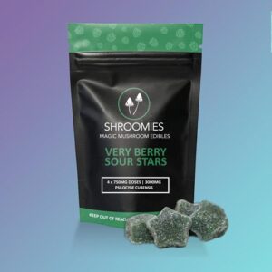 Buy SHROOMIES VERY BERRY SOUR STARS – 3000MG Online