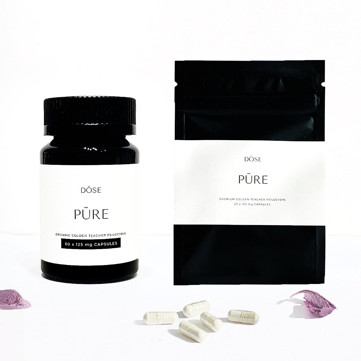 Buy Dose PURE Golden Teacher Microdose Psilocybin Capsules (25 or 60 Capsules)