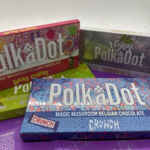 Polka Dot Magic Mushroom Chocolate Bars
